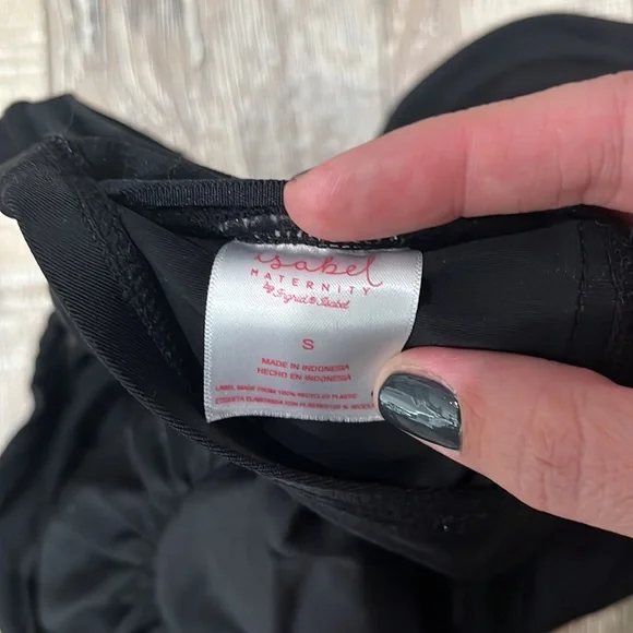 Maternity Swimsuit Top- size small, color black - Picture 2 of 2